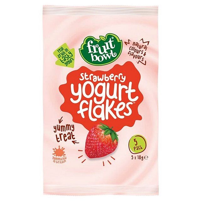 Fruit Bowl Yogurt Flakes Strawberry (4Pack x 18gm)