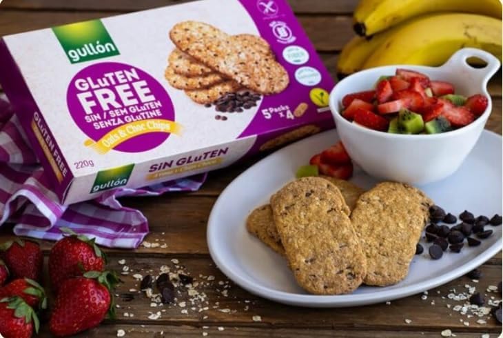 Gullon Gluten Free Oat Chocolate Chip Breakfast Biscuits 220gm