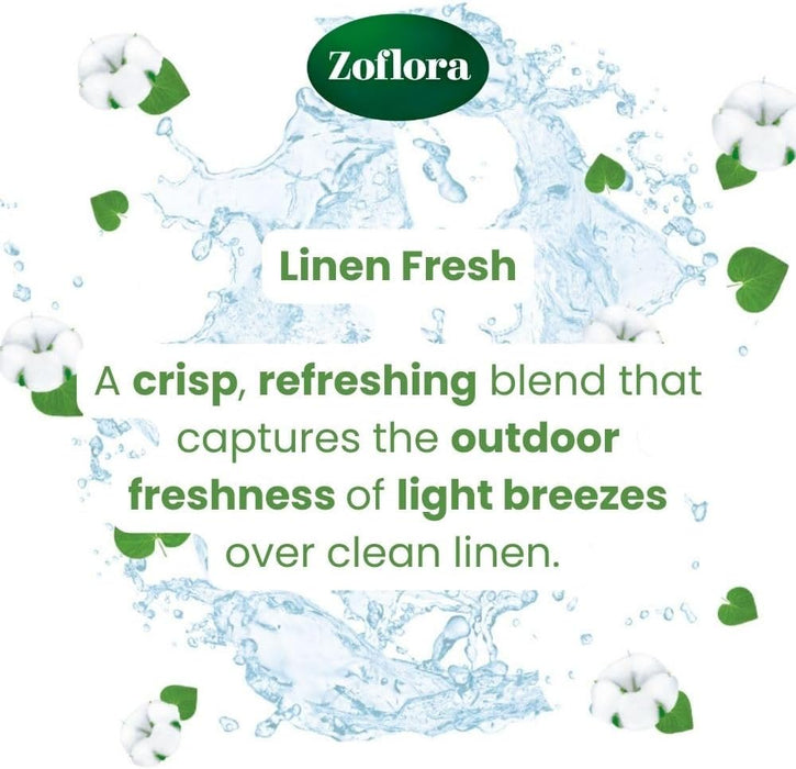 Zoflora Linen Fresh Trigger Spray 800ml x 4