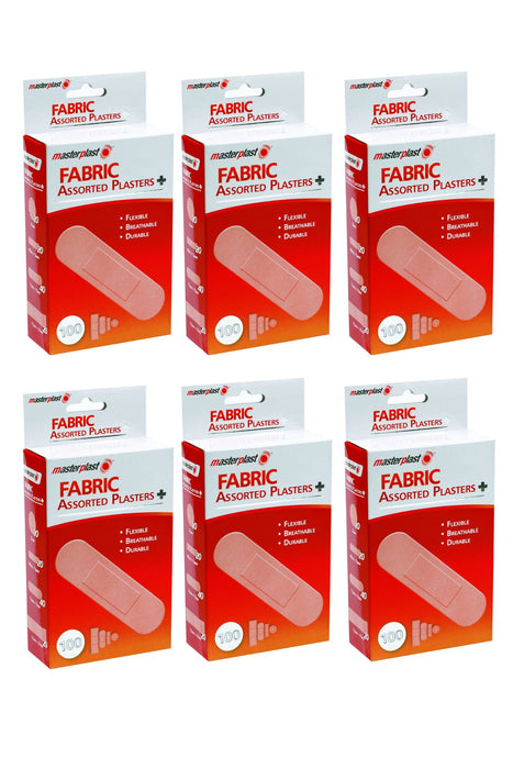 Master Plast Fabric Plasters Assorted Sizes – 100 Pack