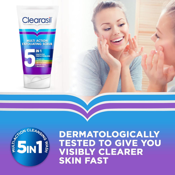 Clearasil 5 in 1 Exfoliating Scrub 150ml