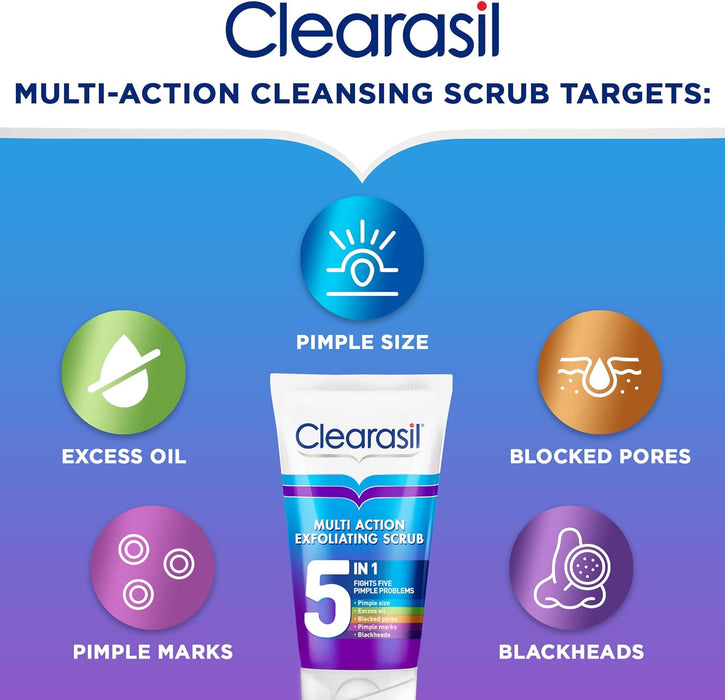 Clearasil 5 in 1 Exfoliating Scrub 150ml