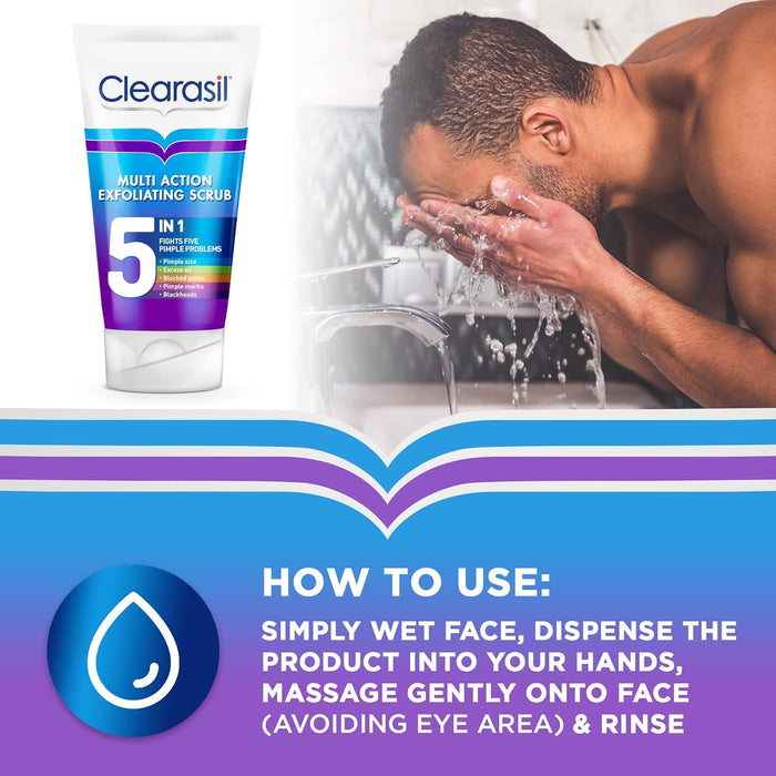 Clearasil 5 in 1 Exfoliating Scrub 150ml