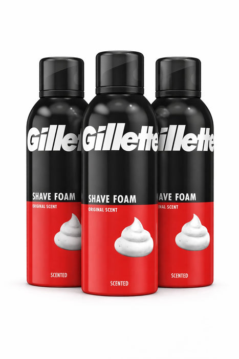 Gillette Shave Foam Original Scent 200ml – Smooth and Comfortable Shave