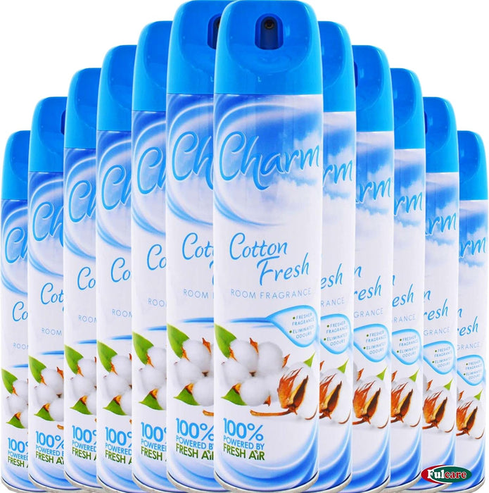 Charm Air Freshener Cotton Fresh Room Fragrance Aerosol 240ml NON FLAMMABLE