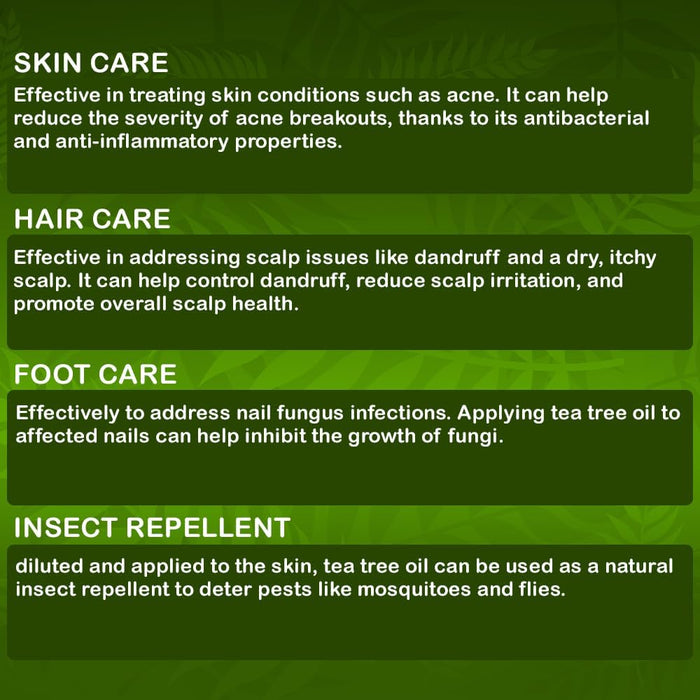 Escenti Natural Tea Tree Essential Oil 100% Antiseptic - for Acne, Insect Bites, Small Cuts - Essential Tee Tree Oil 10ml