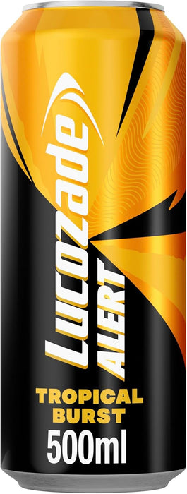 Lucozade Alert Tropical Burst Energy Drink 500ml x 6