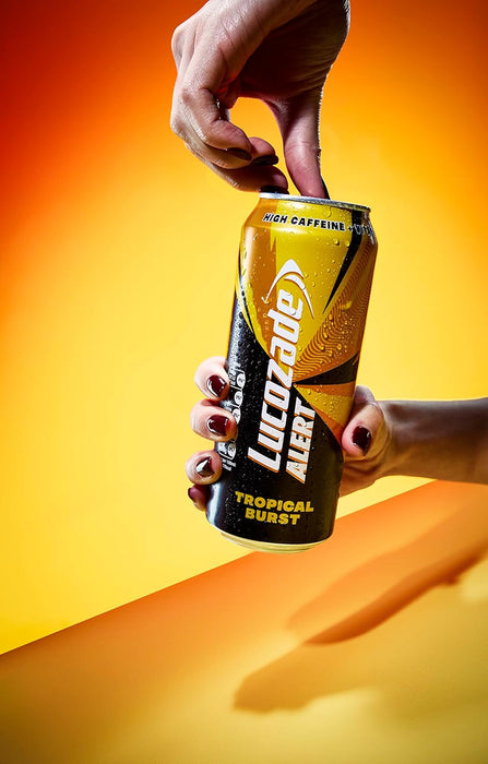 Lucozade Alert Tropical Burst Energy Drink 500ml x 6
