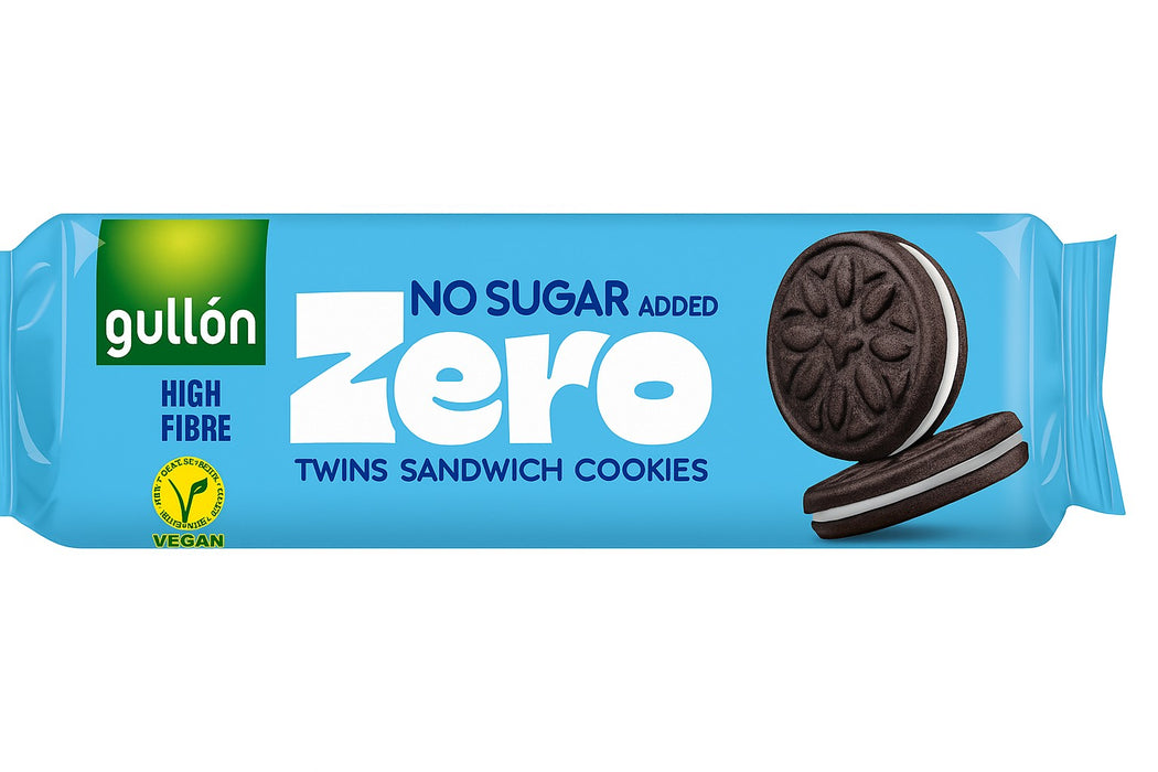 Gullon Twin Cocoa Sandwich Cookies 147g - No Added Sugar