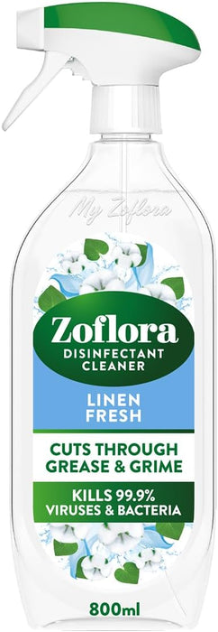 Zoflora Linen Fresh Trigger Spray 800ml x 4