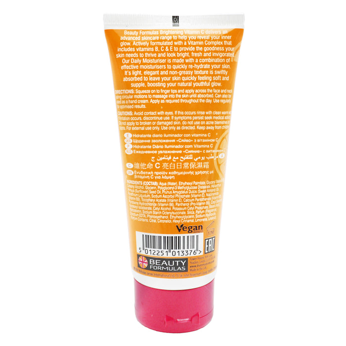BEAUTY FORMULAS VITAMIN C MOISTURISER - 100ml