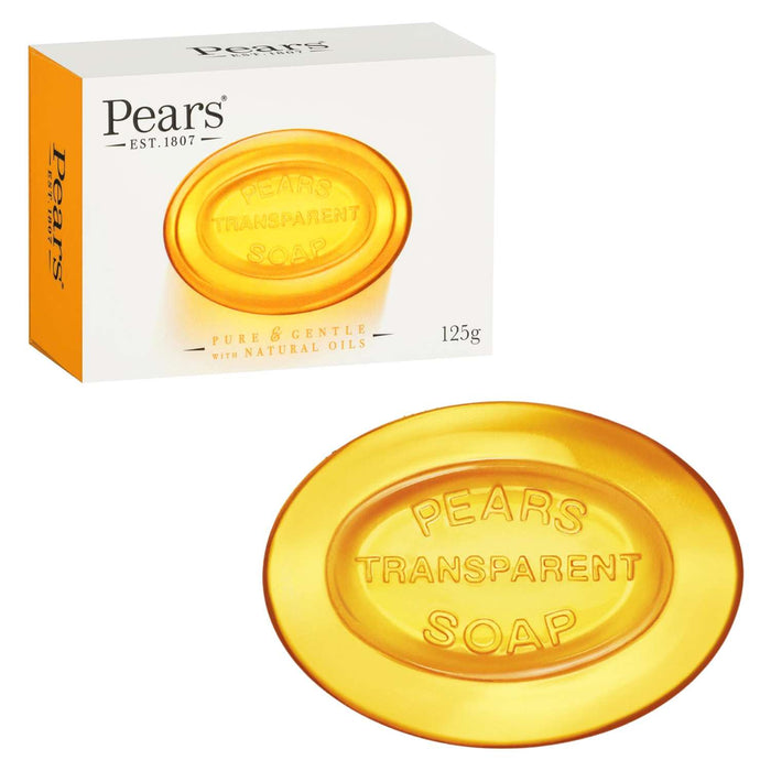 Pears Transparent Soap 125gm x 3 - Enriched with Pure Glycerin & Natural Oils - For All Ages