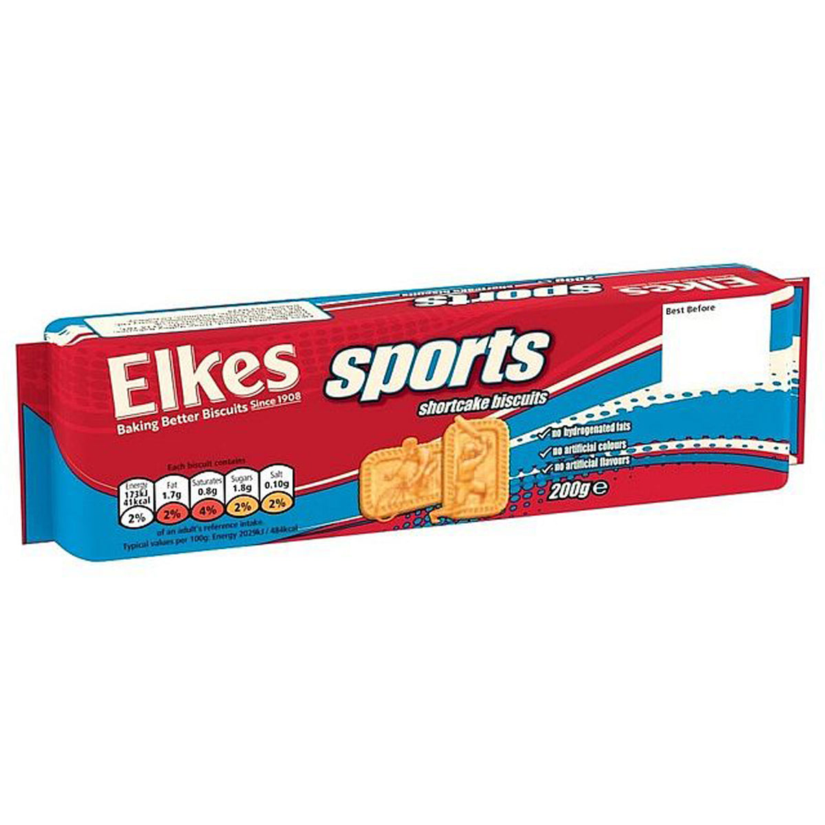 Elkes Fox's Sports Shortcake Biscuits 200g x 12 (Full Box) Limited Sto