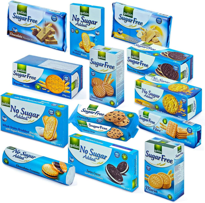 Sugar Free Biscuits & No Added Sugar Biscuits Hamper Gift - 13 packs Variety