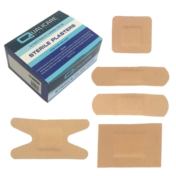 Qualicare Fabric Plasters Assorted 5 Sizes 100 Pack
