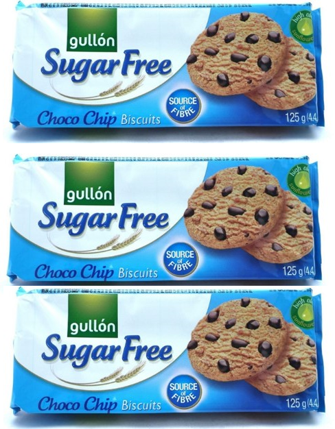 Gullon Choc Chip Sugar Free Cookies 125g - Diabetic Friendly