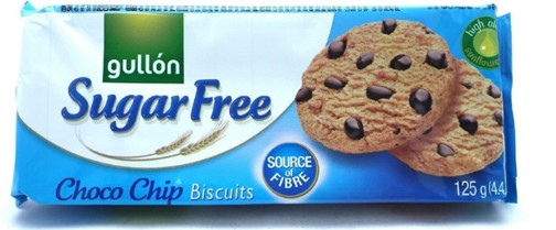Gullon Choc Chip Sugar Free Cookies 125g - Diabetic Friendly