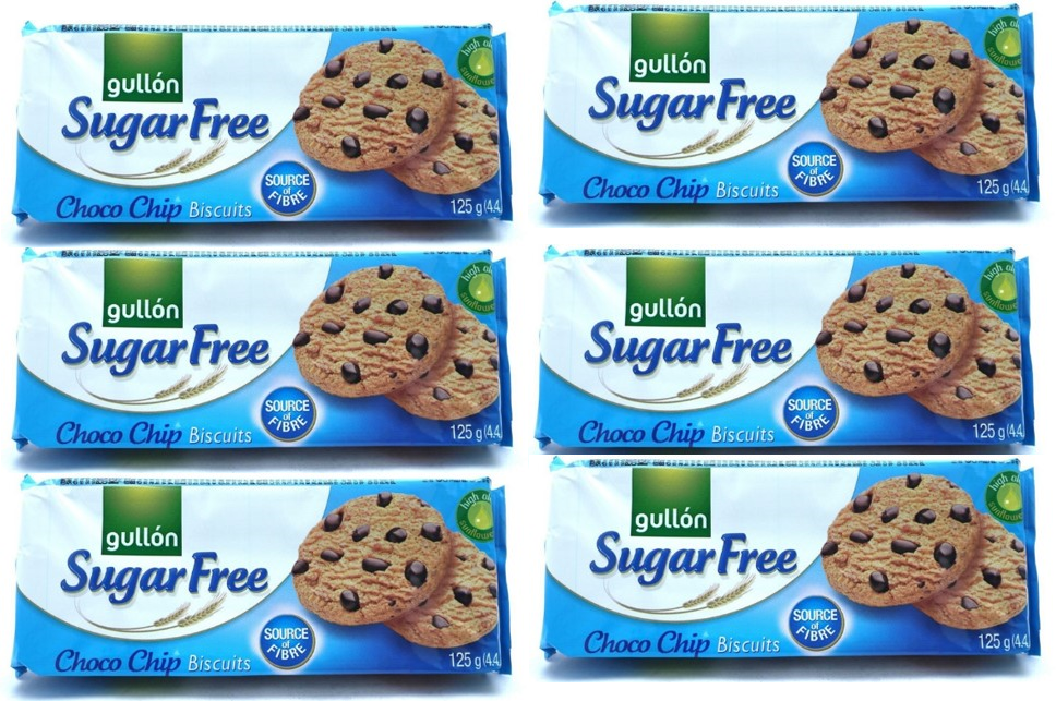 Gullon Choc Chip Sugar Free Cookies 125g - Diabetic Friendly