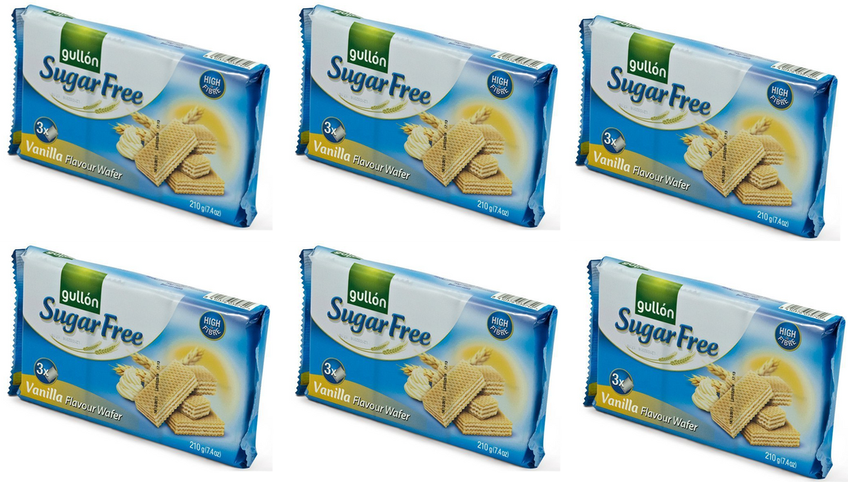 Gullon Sugar Free Vanilla Wafer Biscuits 180g  - Diabetic Friendly